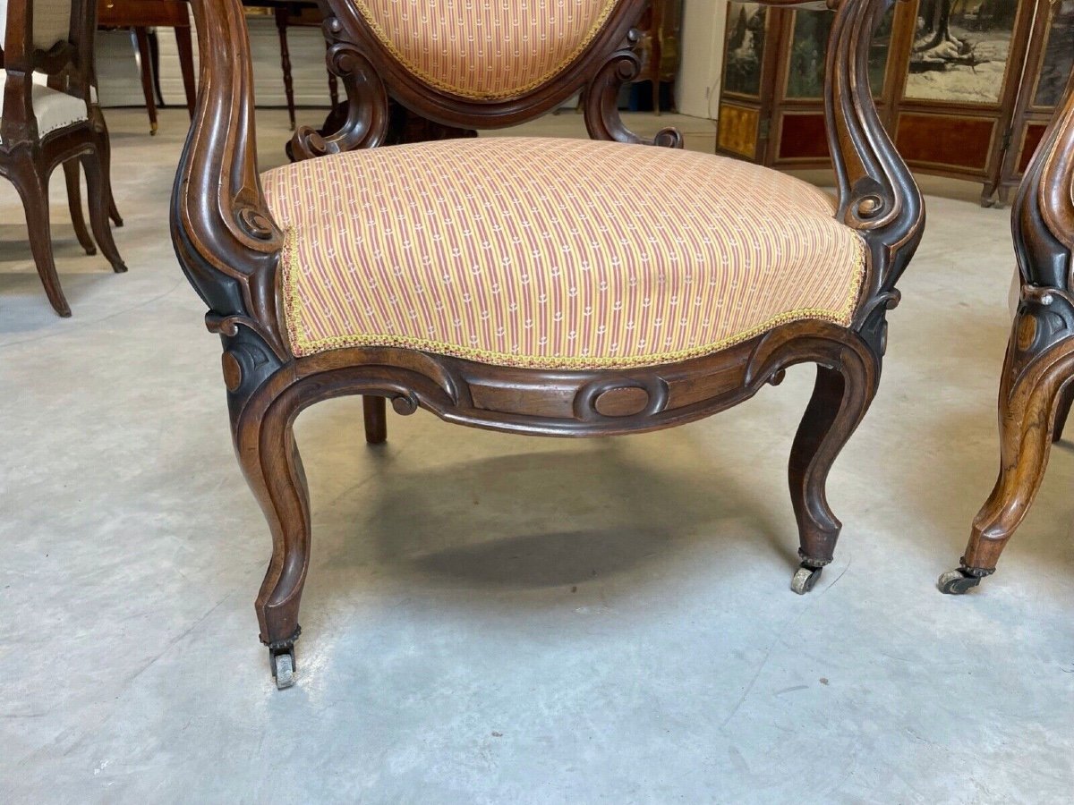 Paire de fauteuils Napoléon III-photo-1