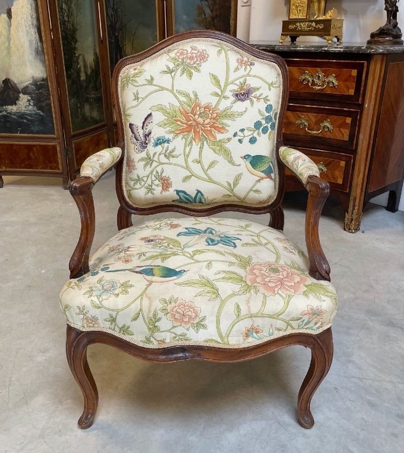 Louis XV Period Flat Back Armchair