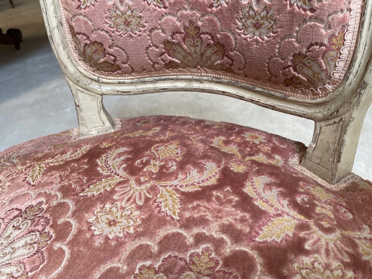 Louis XV Period Painted Armchair-photo-8