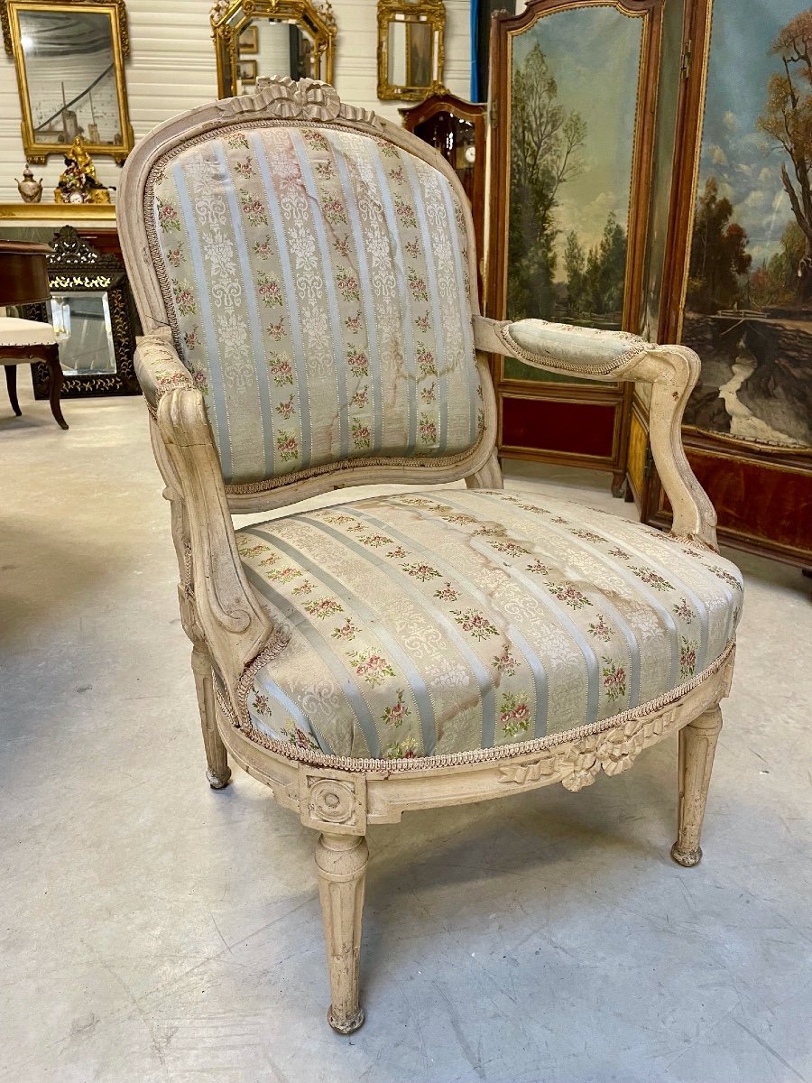 Painted Armchair From The Transition Period