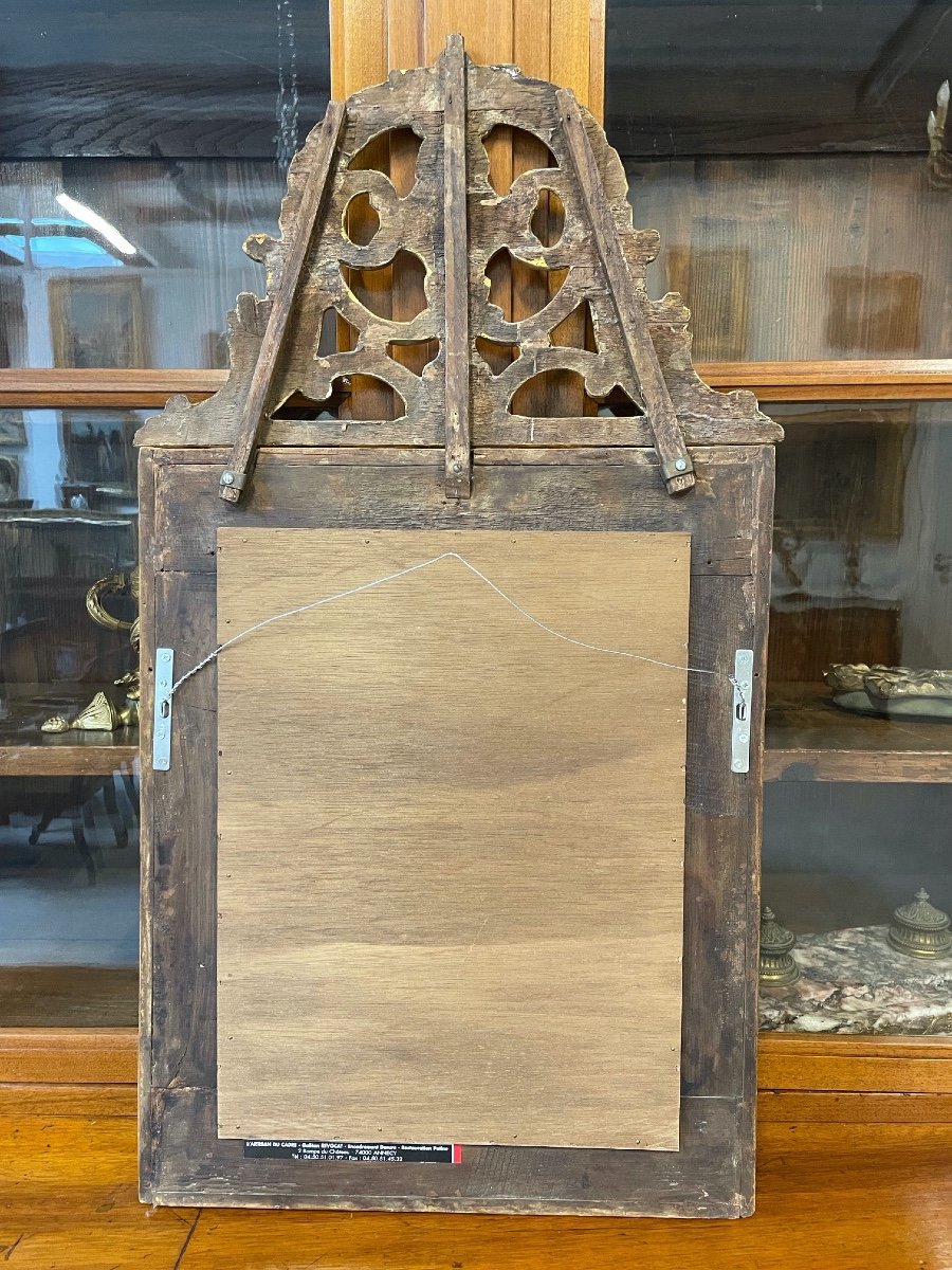 Regency Period Mirror With Parecloses-photo-3