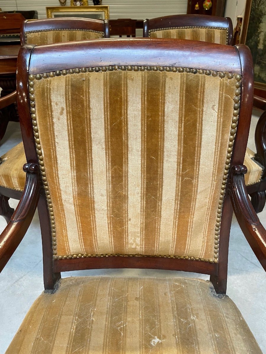 Four Restoration Period Armchairs-photo-2