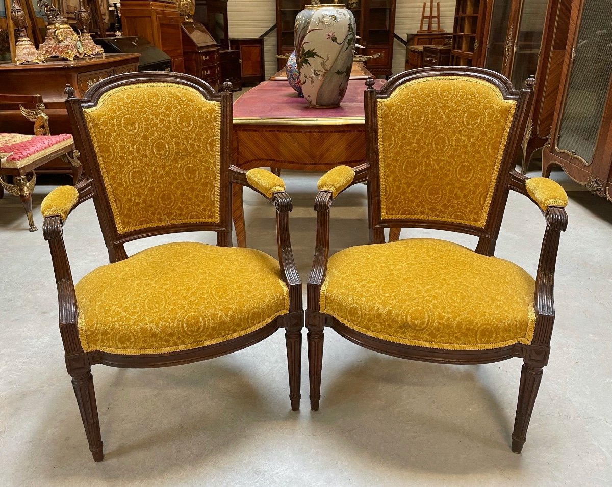 Pair Of Louis XVI Period Armchairs