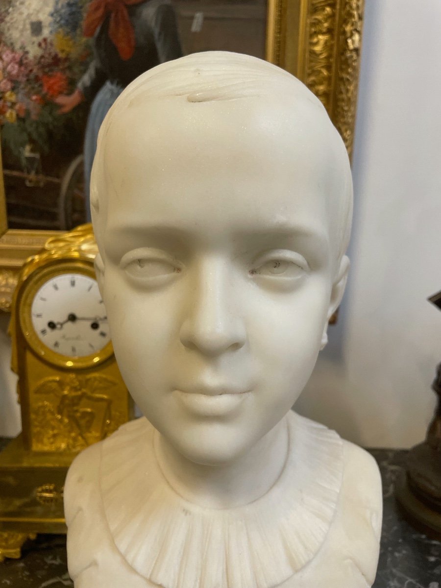 Mathurin Moreau - Bust Of A Young Girl-photo-3