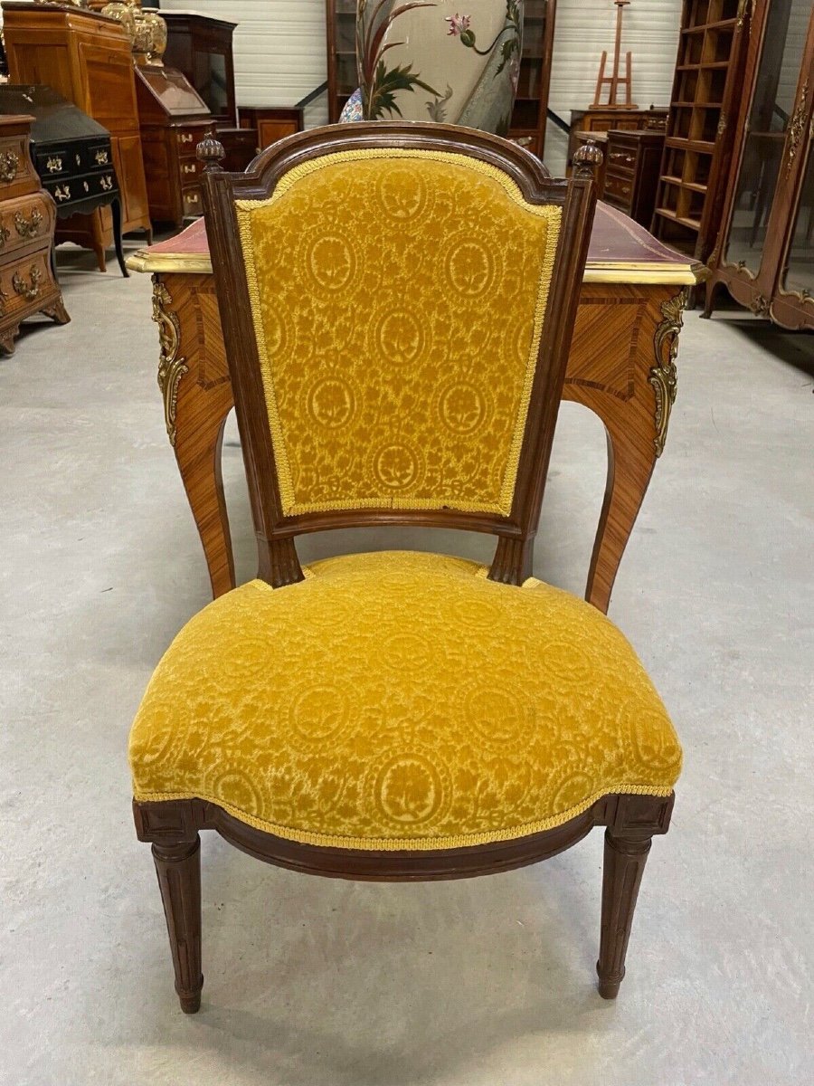 Three Louis XVI Period Chairs-photo-3