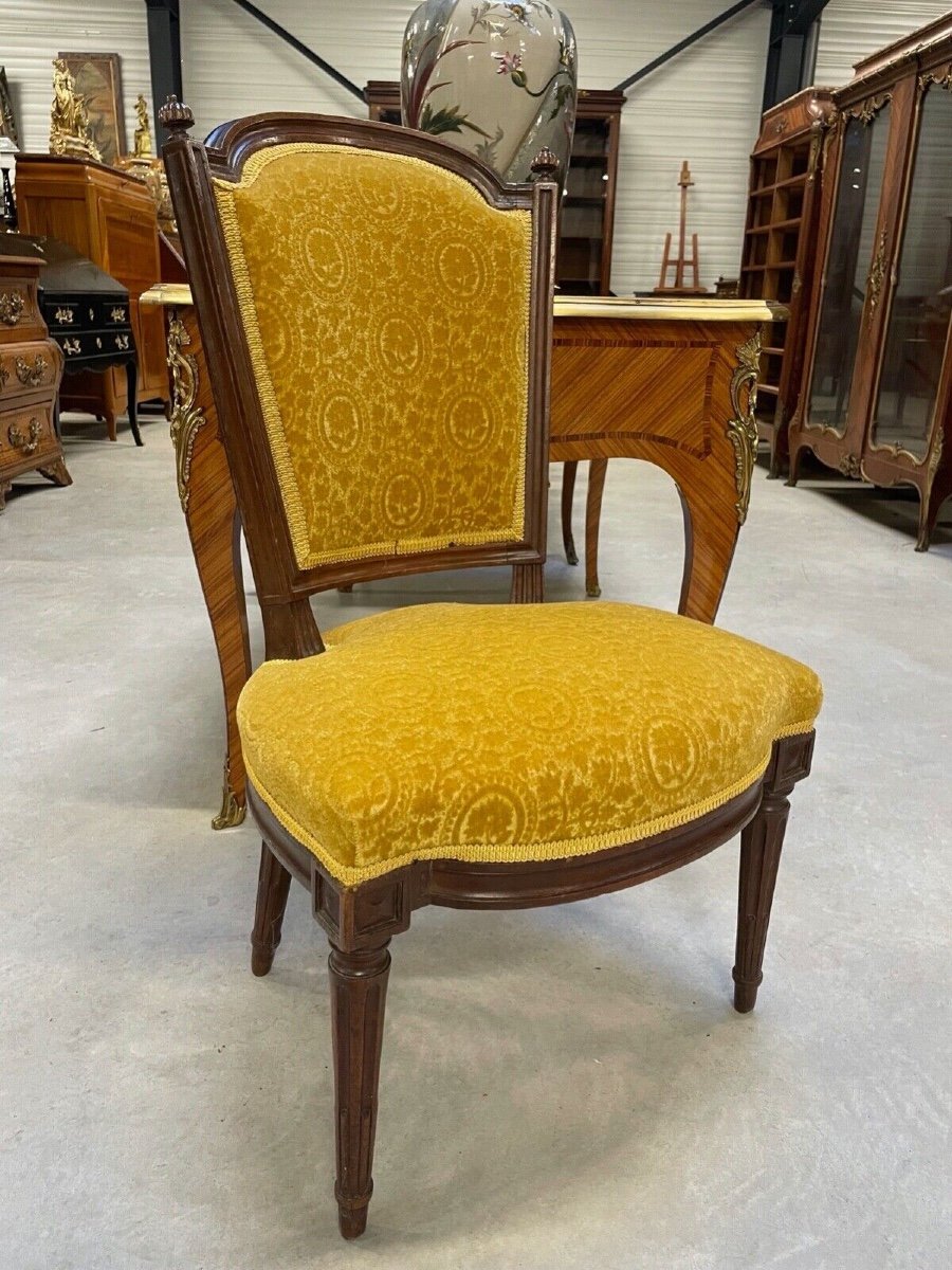 Three Louis XVI Period Chairs-photo-3