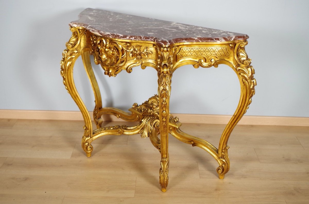 Napoleon III Gilded Console-photo-4