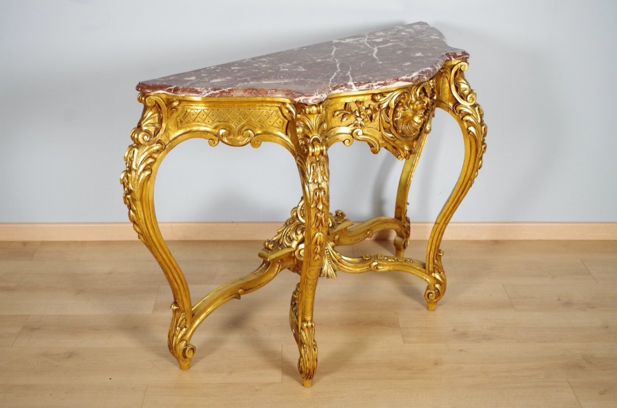 Napoleon III Gilded Console-photo-3