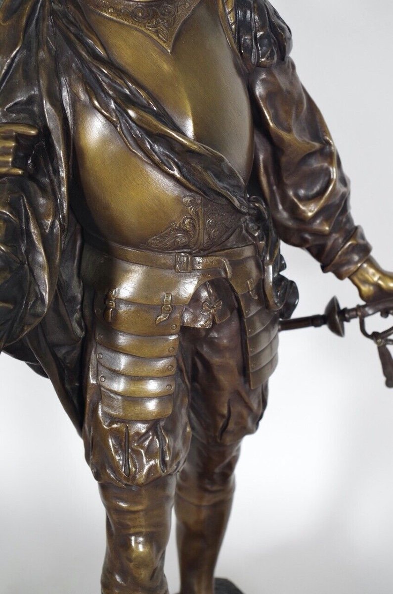 Emile-Louis Picault - bronze - Le porte-étendard-photo-6