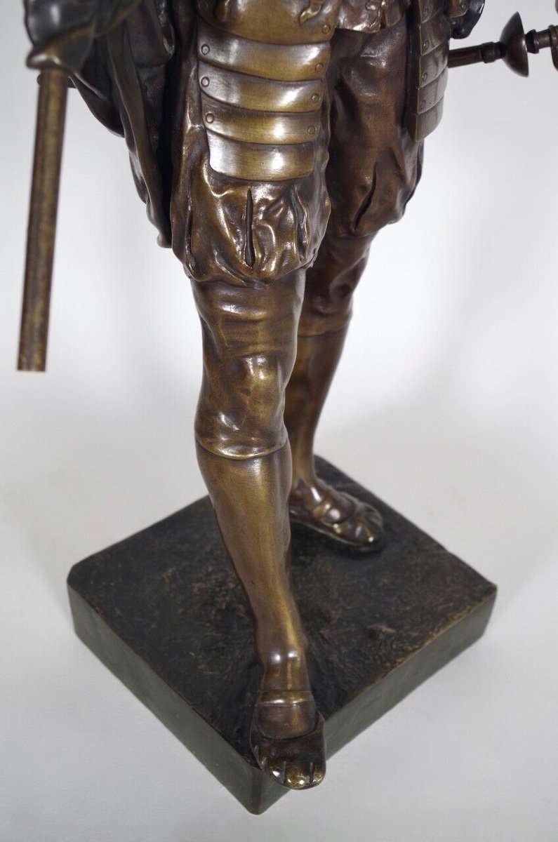 Emile-Louis Picault - bronze - Le porte-étendard-photo-7