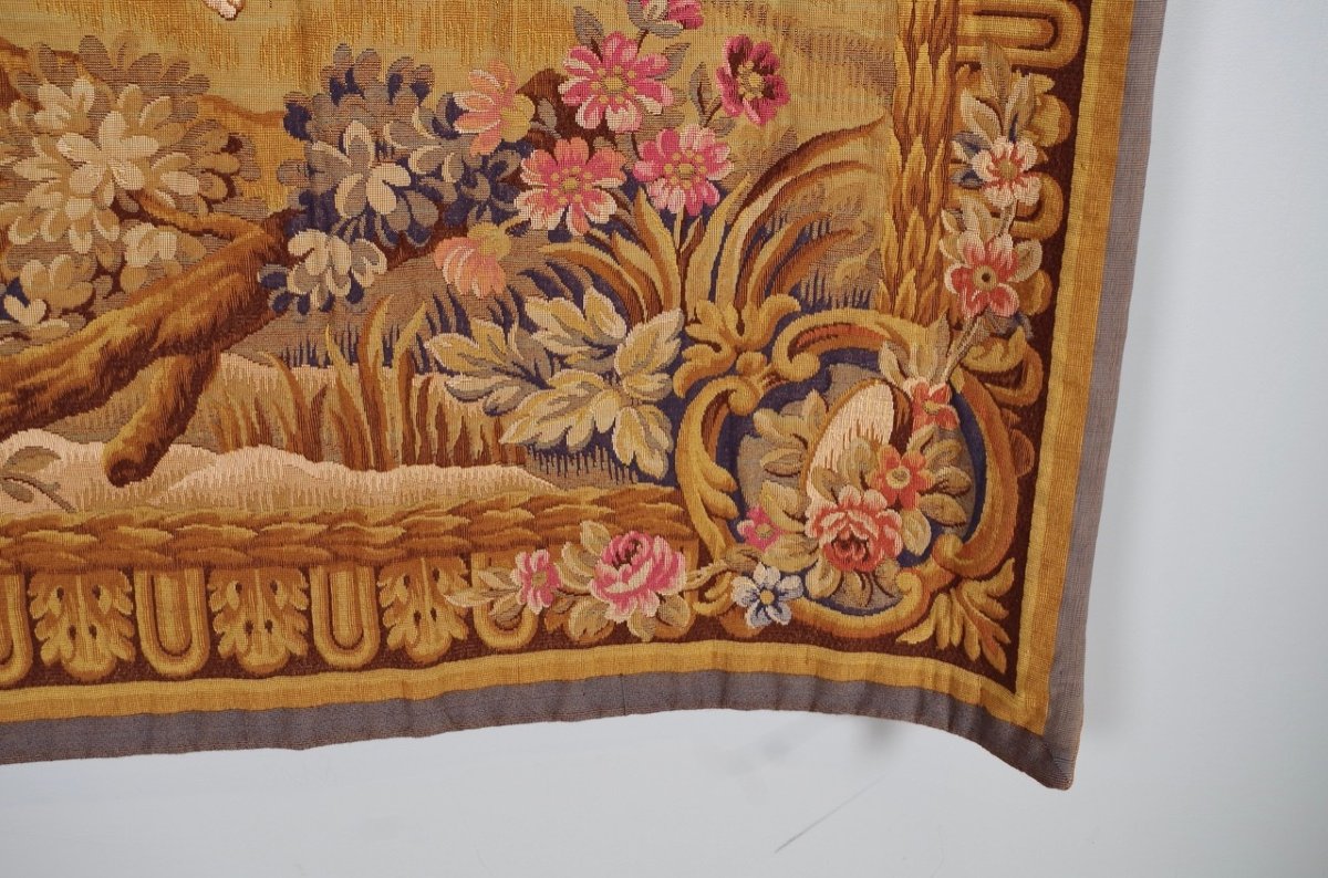 Halluin Needlepoint Tapestry In The Style Of Boucher-photo-6