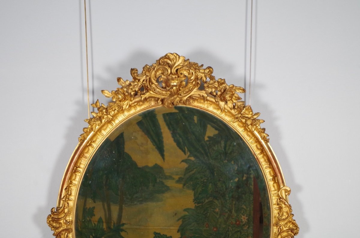 Miroir doré Napoléon III-photo-4