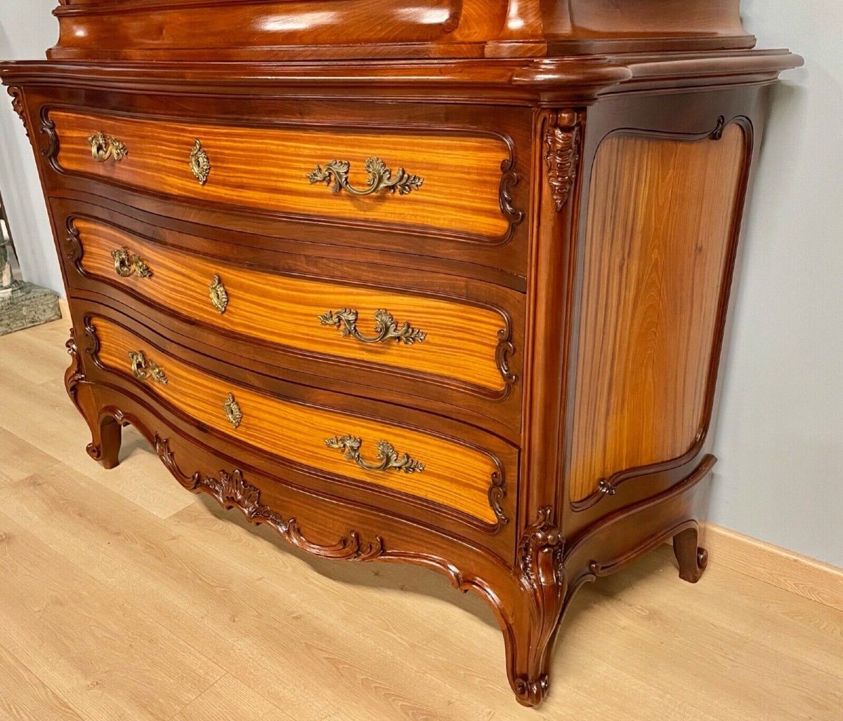 Louis XV Style Sideboard Chest Of Drawers-photo-6