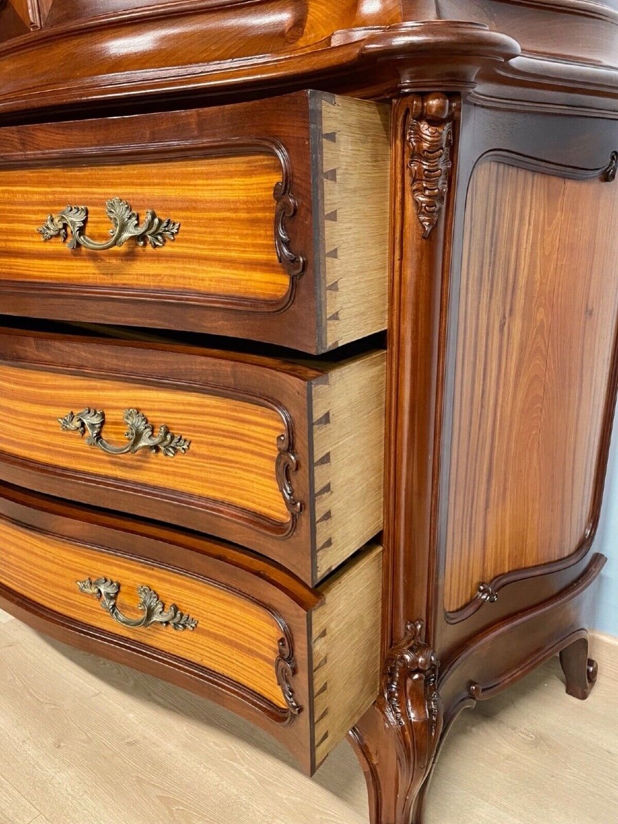 Louis XV Style Sideboard Chest Of Drawers-photo-8