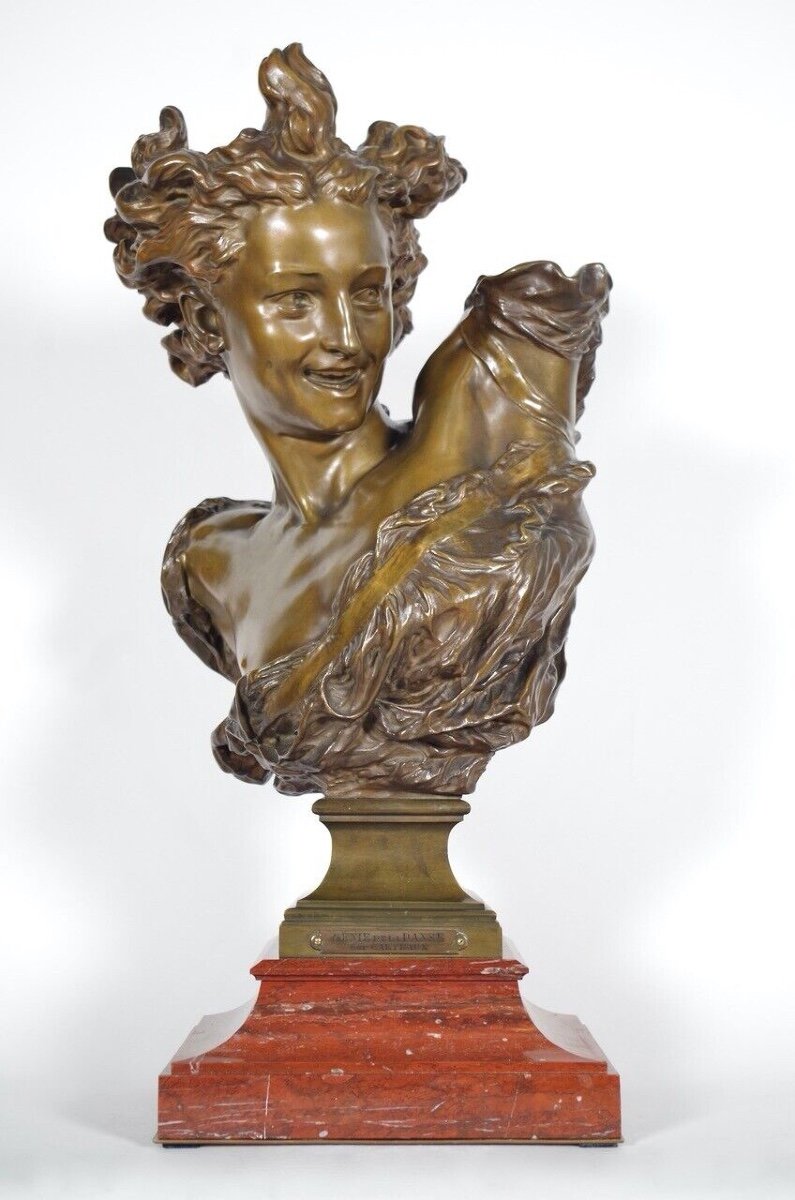 Jean-Baptiste Carpeaux - bronze - Le Génie de la Danse-photo-3