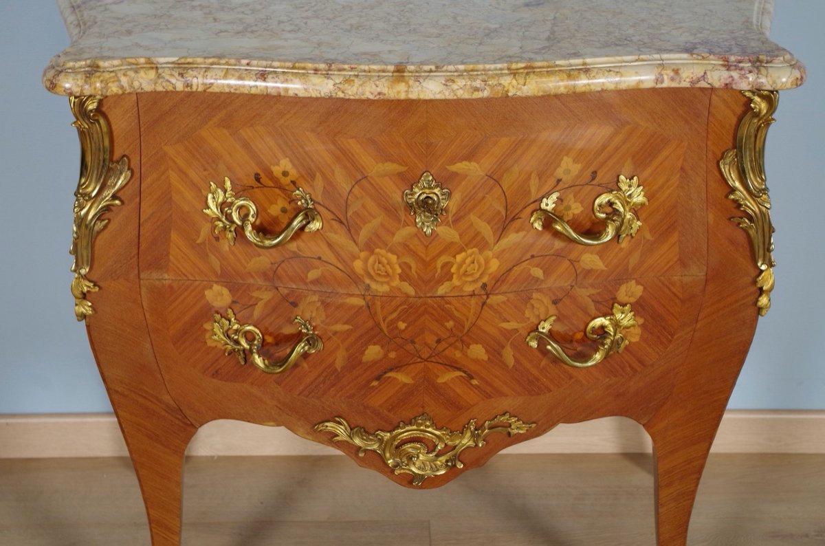 Louis XV Style Chest Of Drawers-photo-3