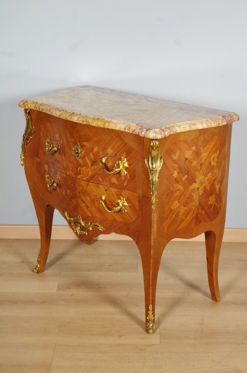 Louis XV Style Chest Of Drawers-photo-4