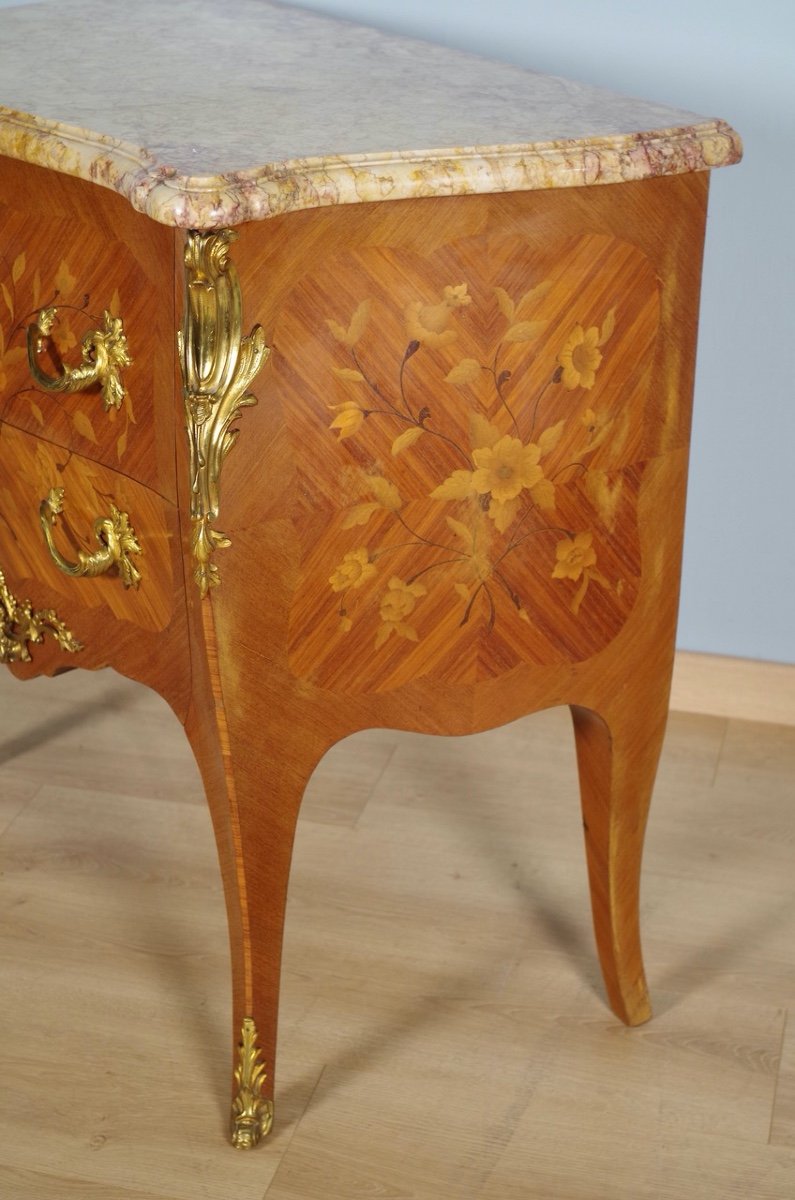 Louis XV Style Chest Of Drawers-photo-1