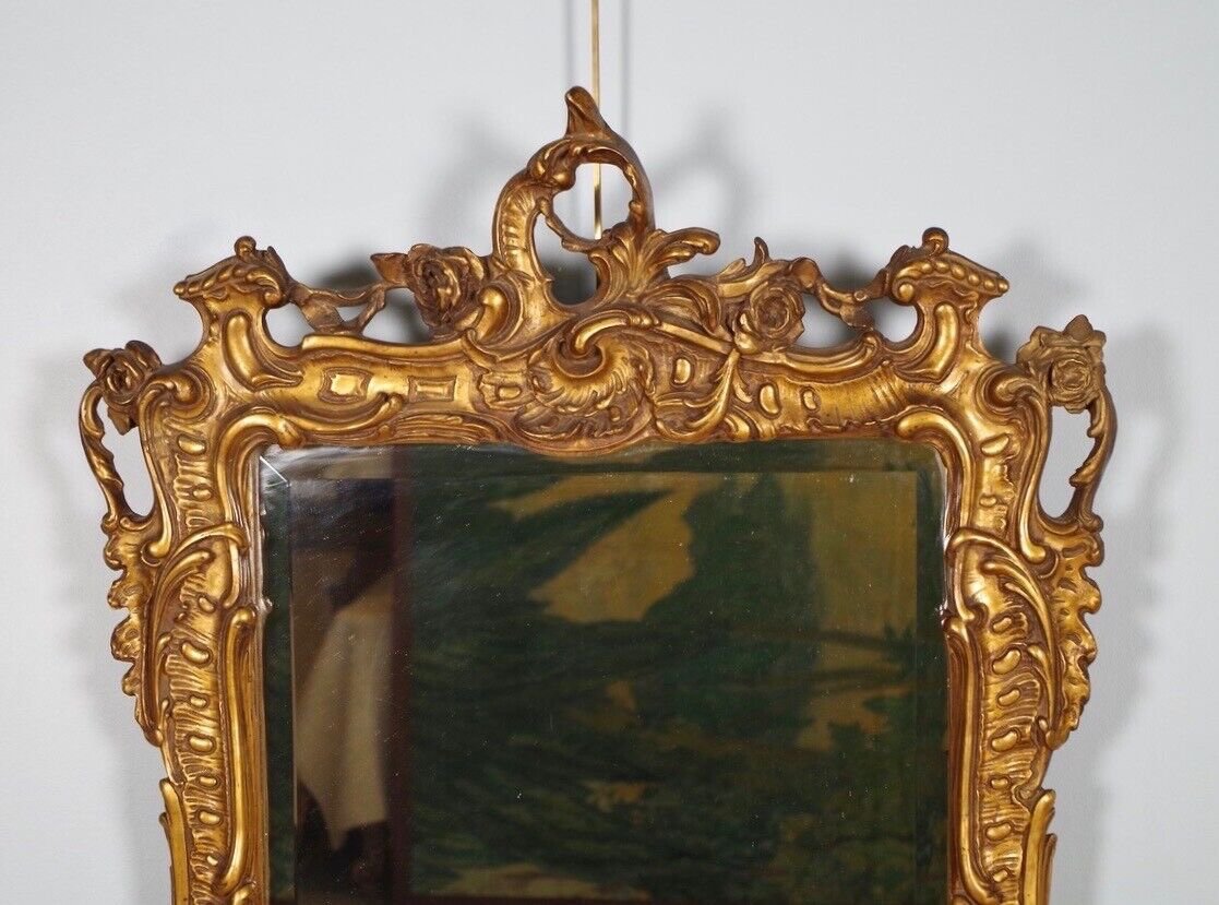 Miroir doré style Louis XV-photo-2