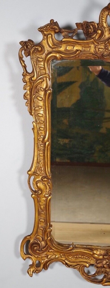 Miroir doré style Louis XV-photo-4