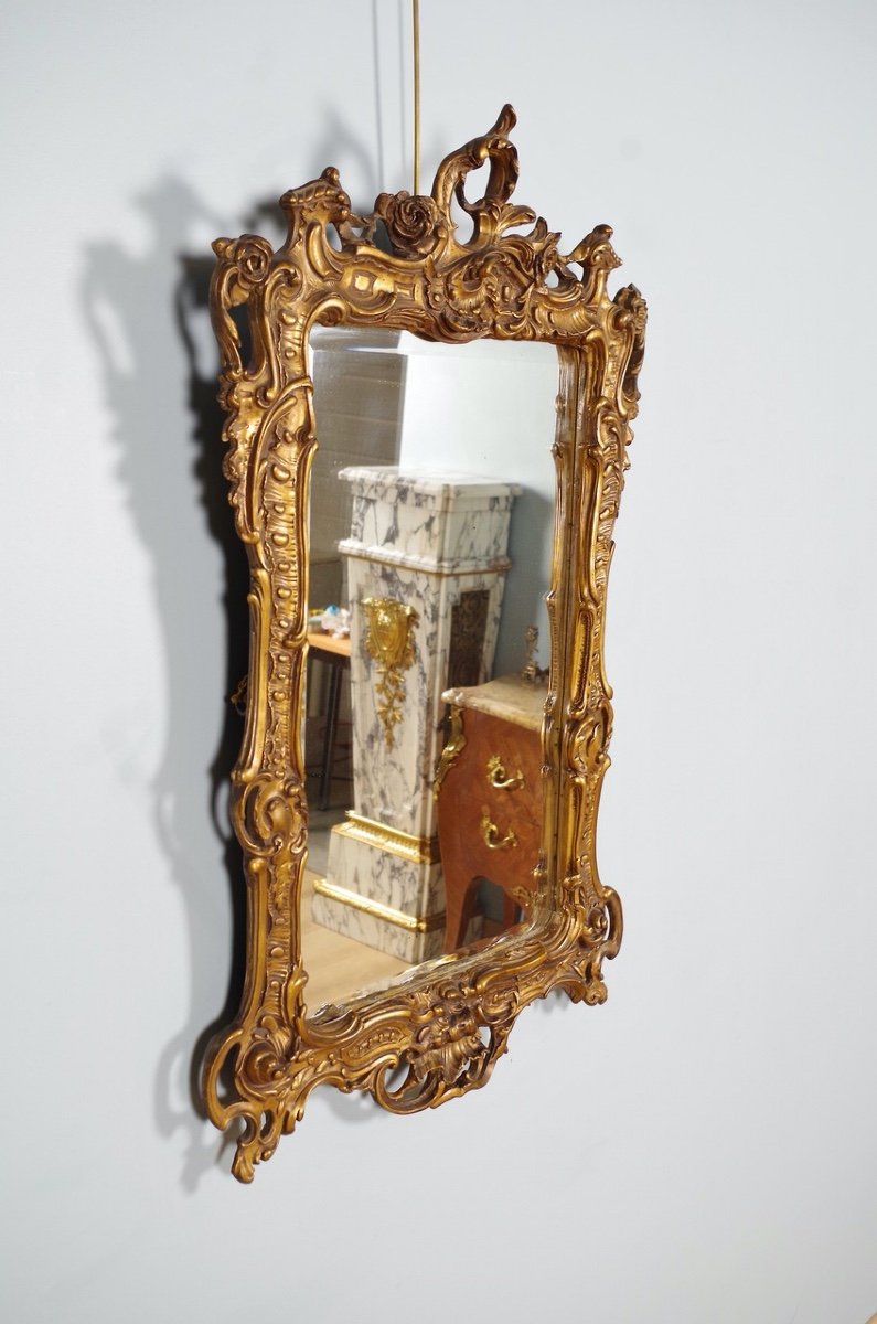 Louis XV Style Gilded Mirror-photo-2