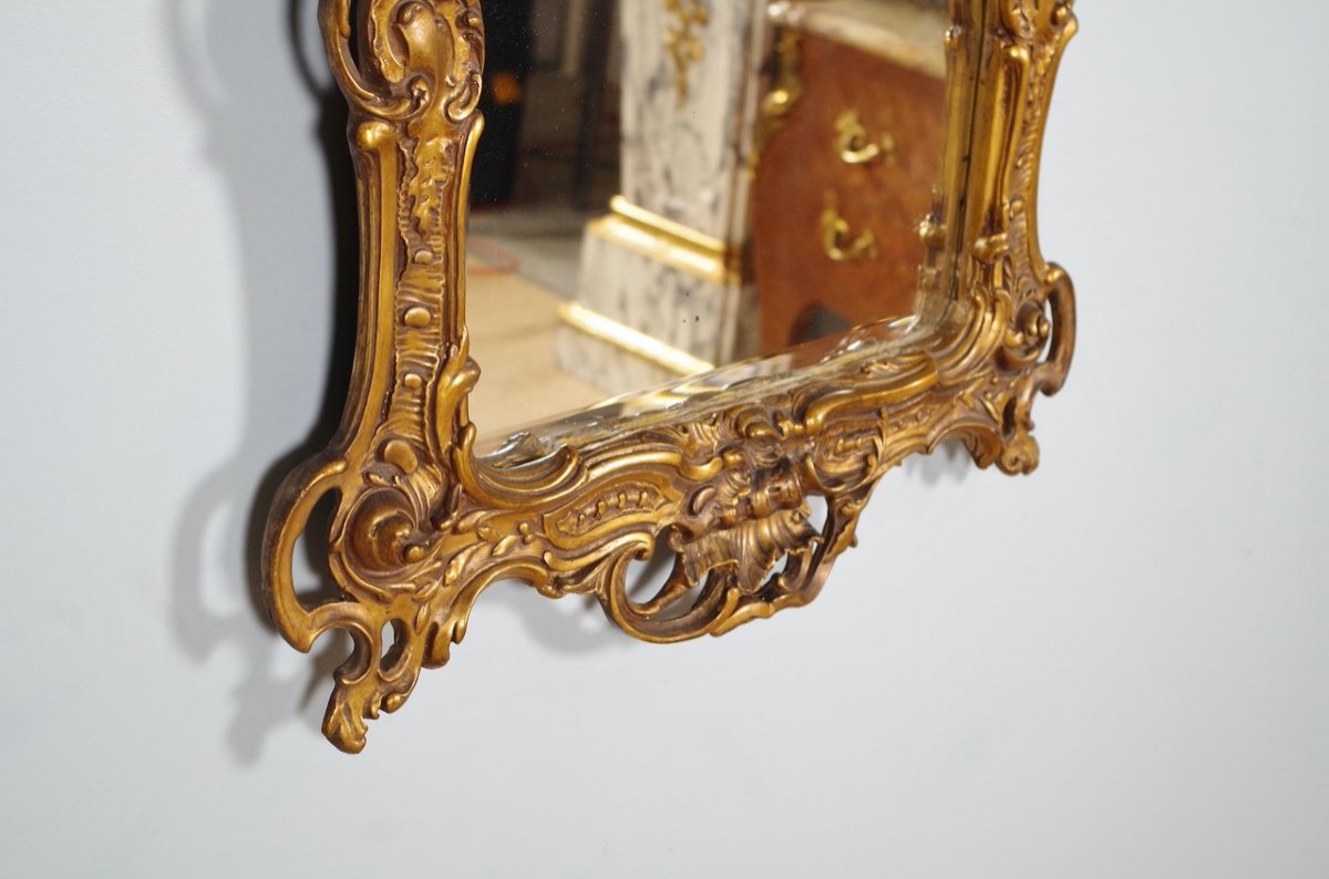 Louis XV Style Gilded Mirror-photo-4