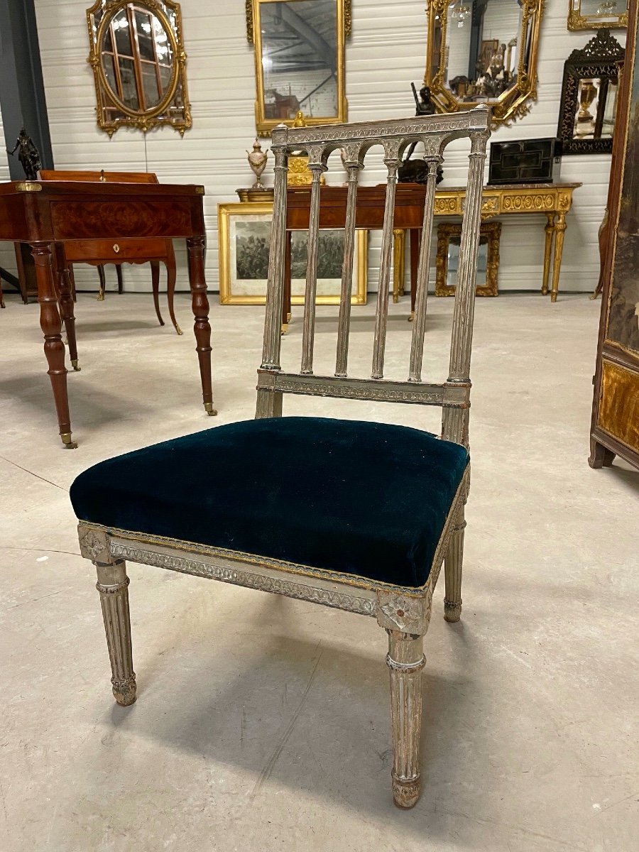 Louis XVI Period Painted Low Chair