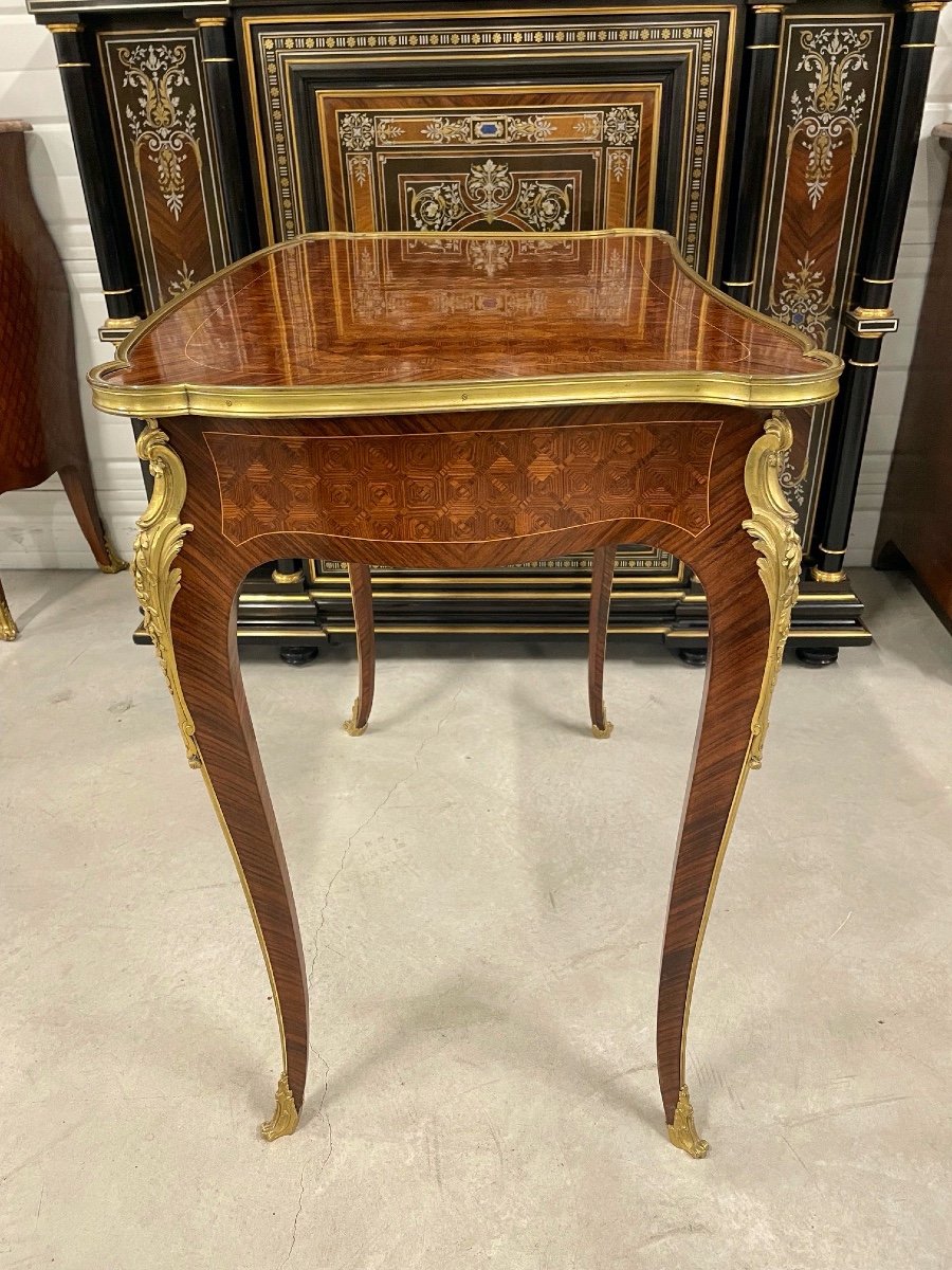 François Linke - Louis XV Style Desk Table-photo-3