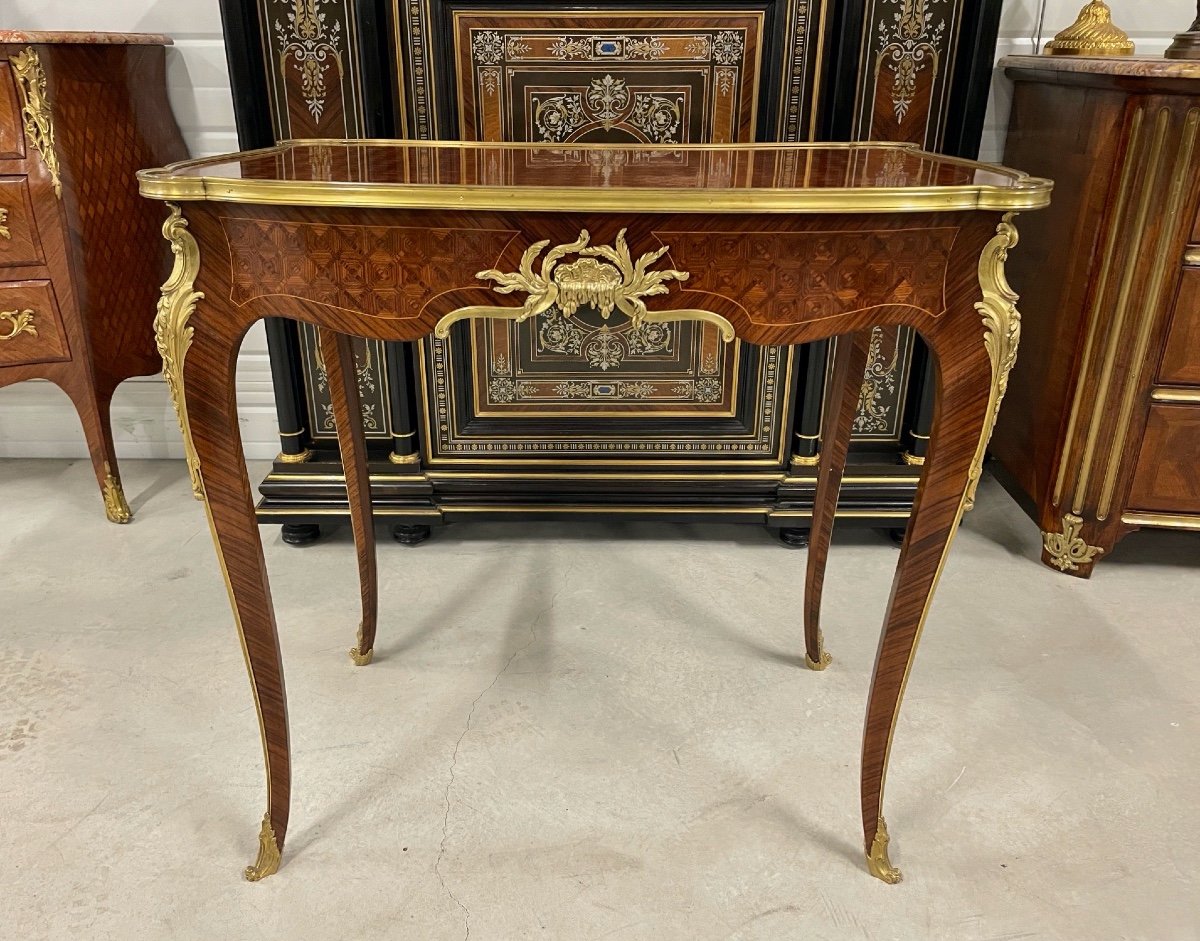 François Linke - Louis XV Style Desk Table-photo-4