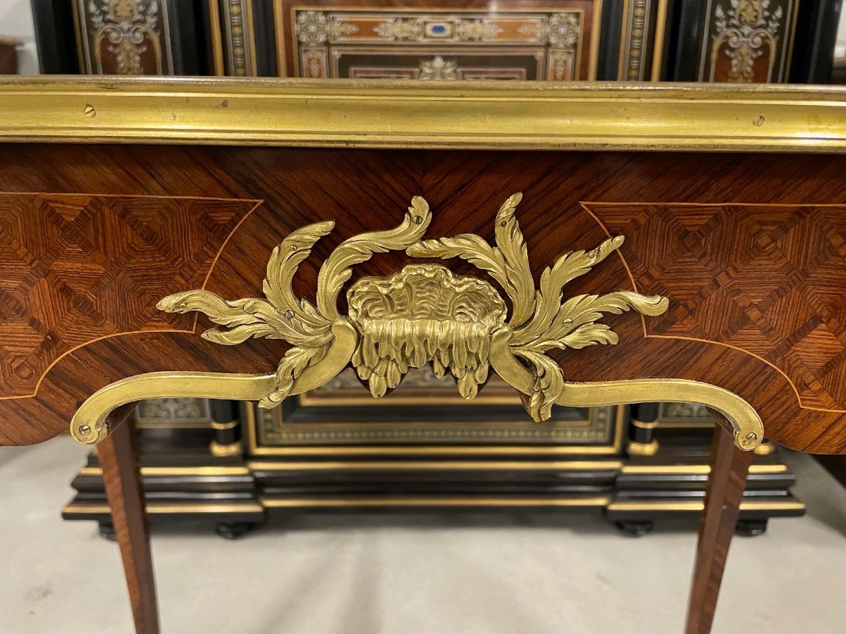 François Linke - Louis XV Style Desk Table-photo-2