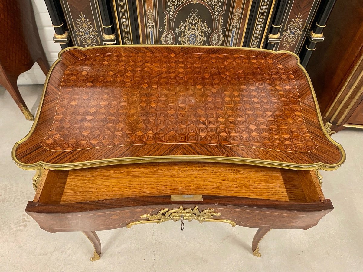 François Linke - Louis XV Style Desk Table-photo-3