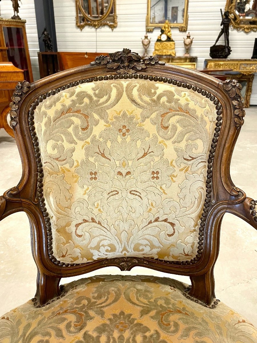 Paire de fauteuils style Louis XV-photo-1