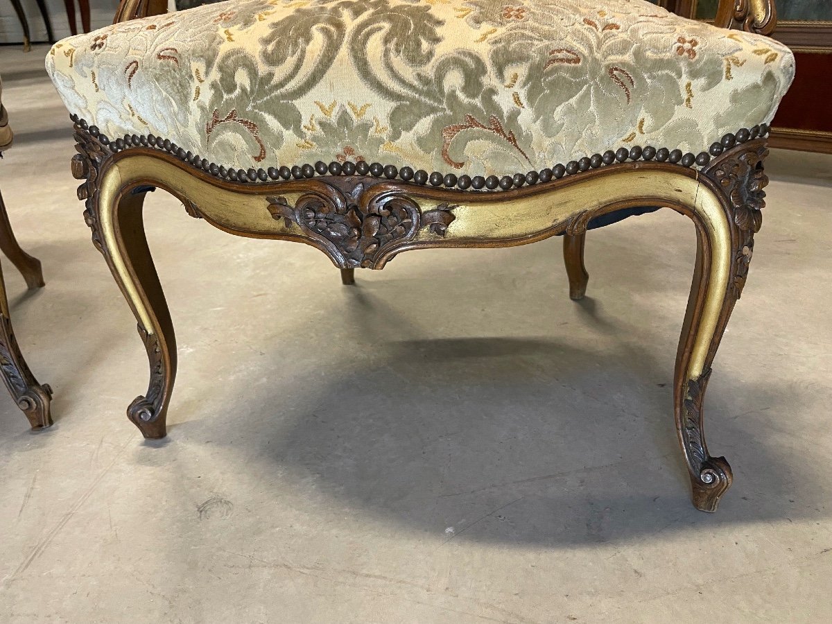 Paire de fauteuils style Louis XV-photo-3