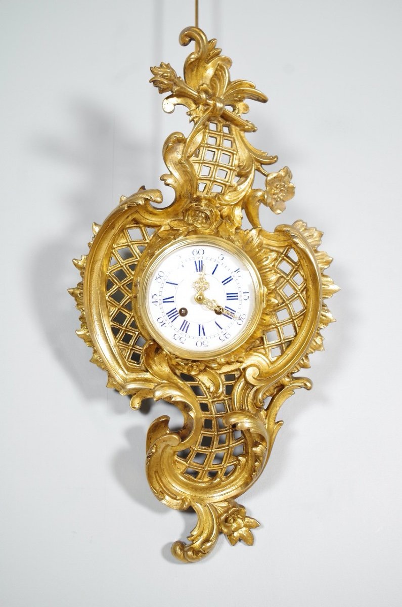 Louis XV Style Gilded Bronze Cartel