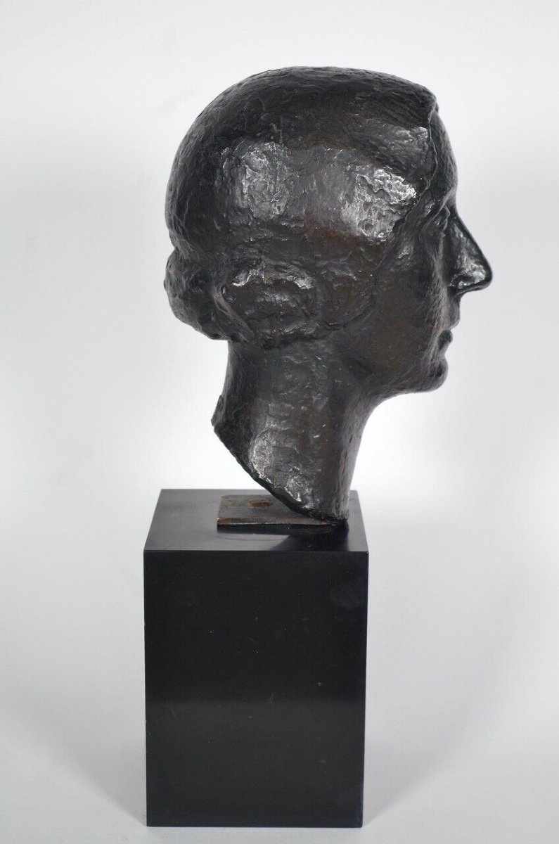 Marcel Gimond - Bronze - Bust Of A Woman-photo-2