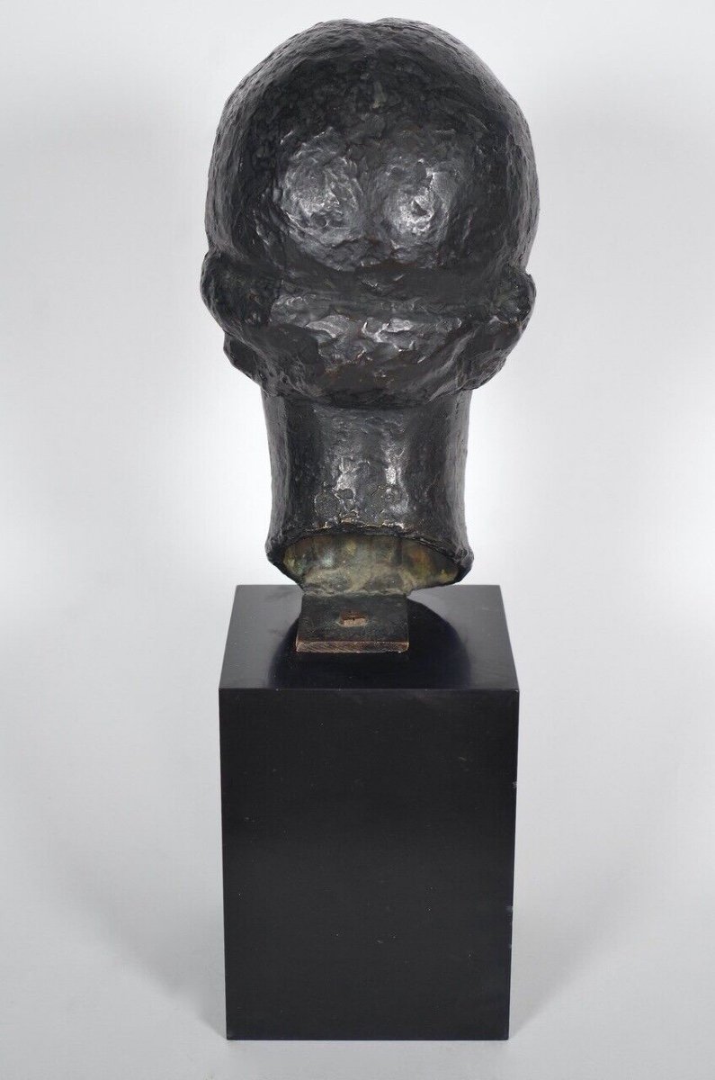 Marcel Gimond - Bronze - Bust Of A Woman-photo-4