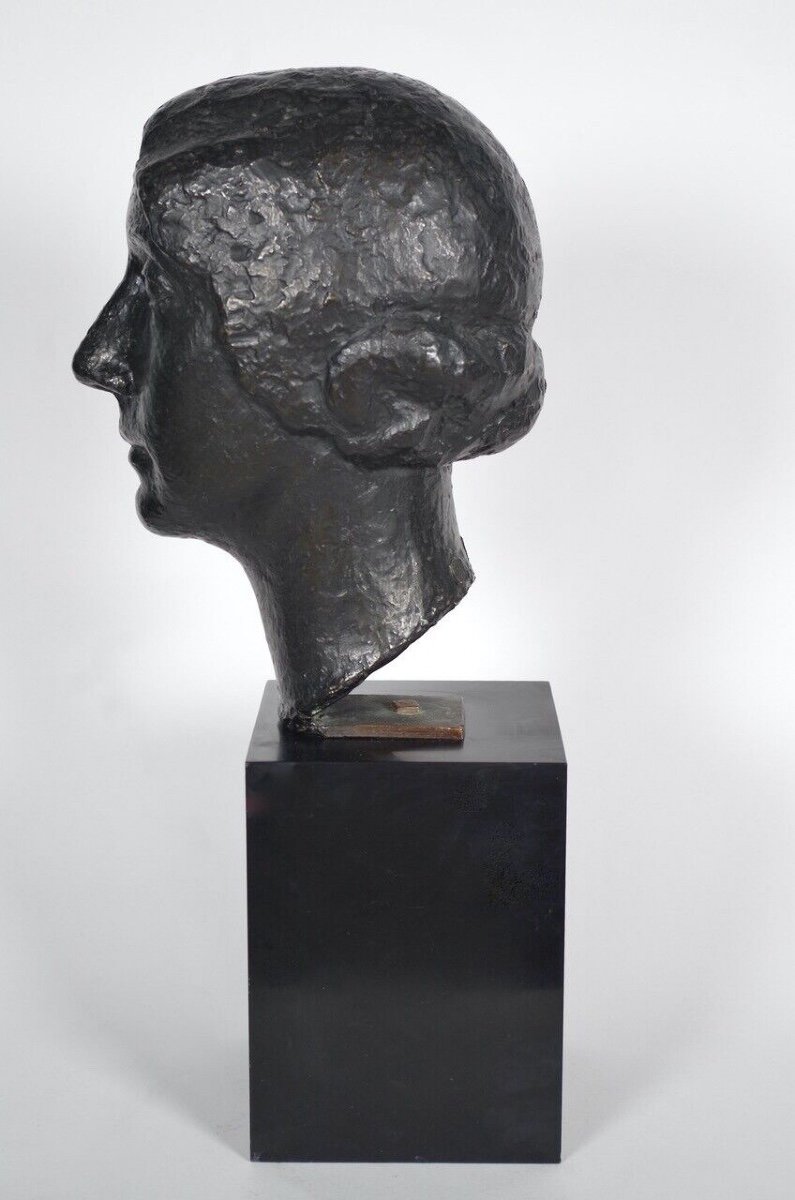 Marcel Gimond - Bronze - Bust Of A Woman-photo-7