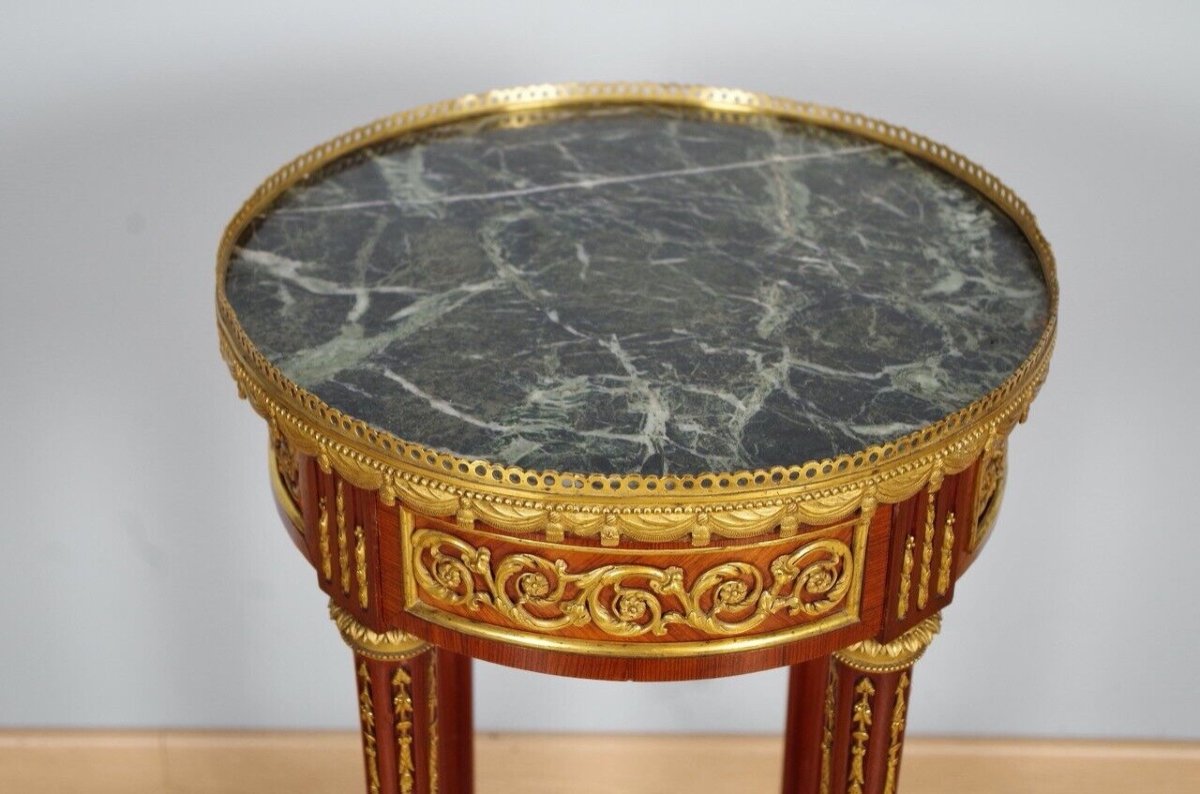 Louis XVI Style Pedestal Table-photo-3