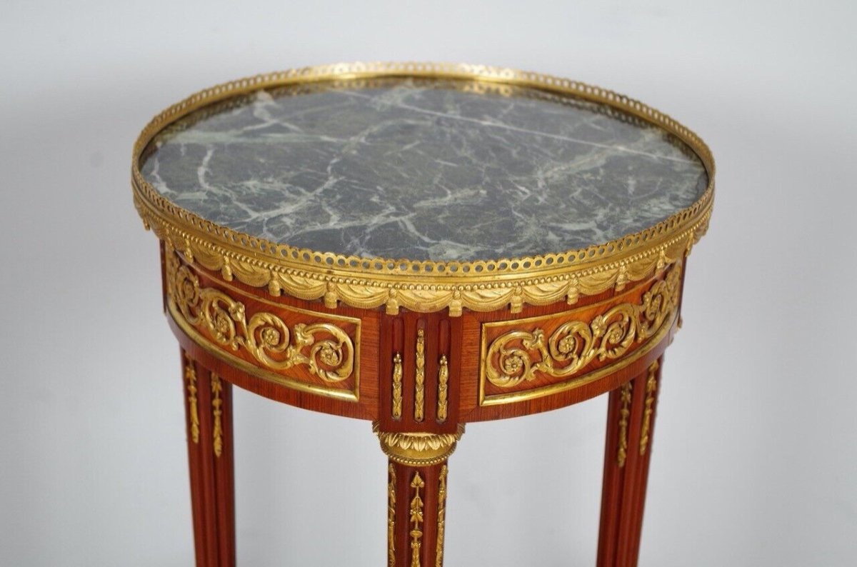 Louis XVI Style Pedestal Table-photo-2