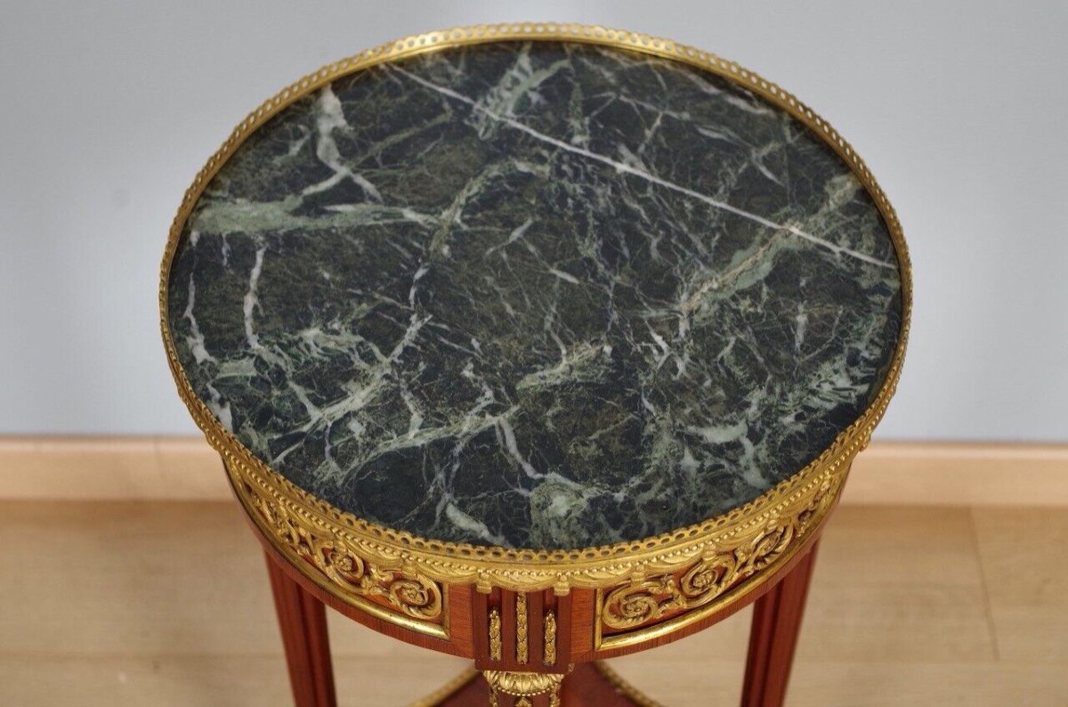 Louis XVI Style Pedestal Table-photo-3