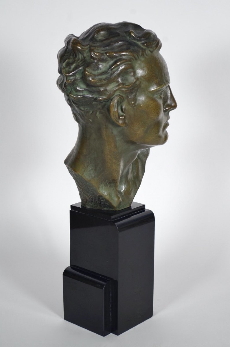 Ugo Cipriani - bronze Art-D&eacute;co - Mermoz-photo-1