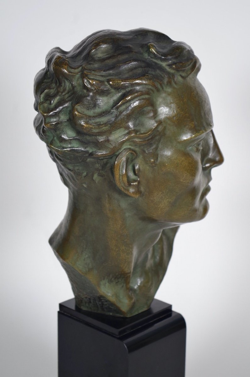 Ugo Cipriani - bronze Art-D&eacute;co - Mermoz-photo-2