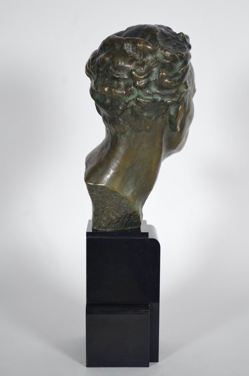 Ugo Cipriani - bronze Art-D&eacute;co - Mermoz-photo-3