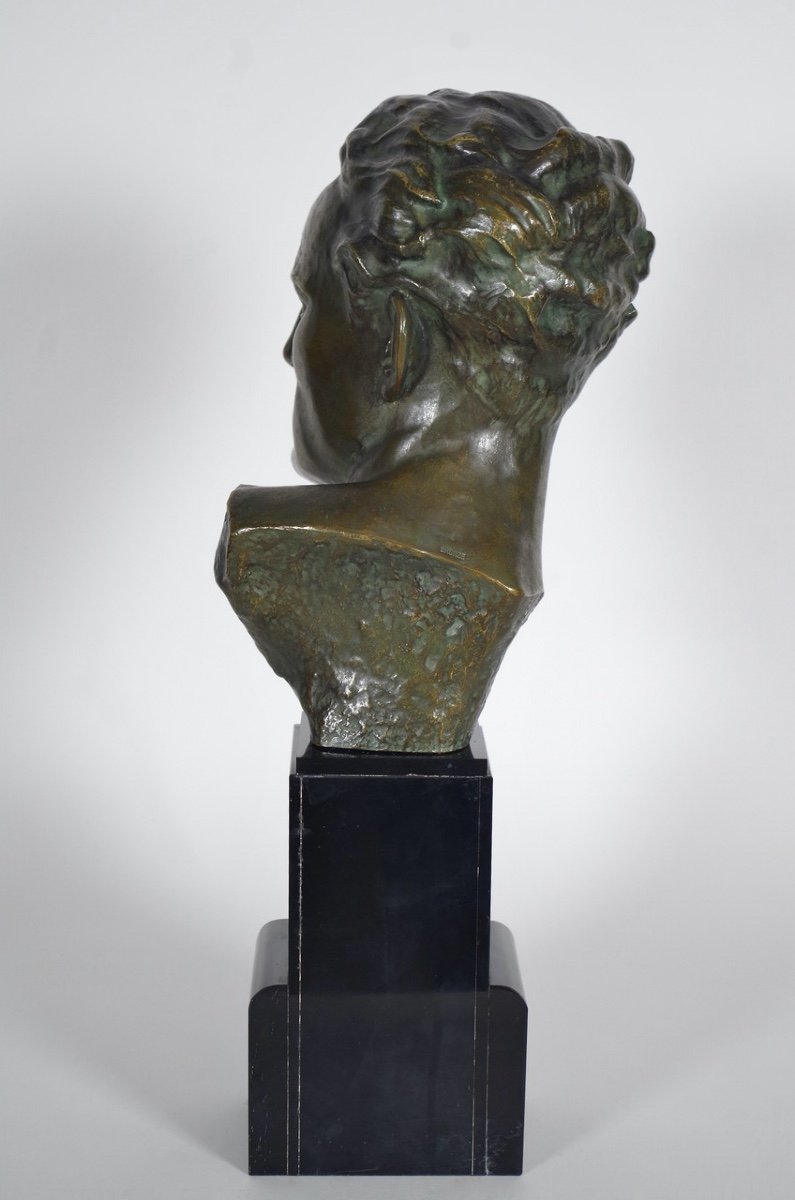 Ugo Cipriani - bronze Art-D&eacute;co - Mermoz-photo-4