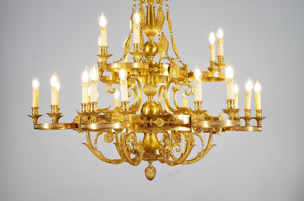 Maison Lucien Gau - Empire Style Chandelier-photo-2