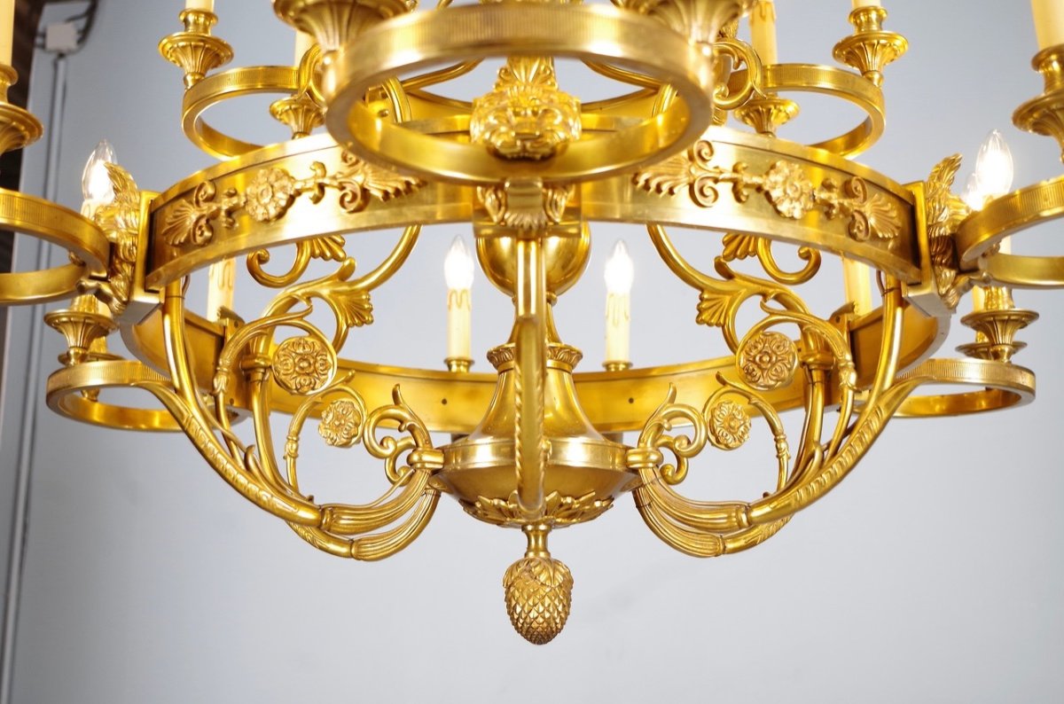 Maison Lucien Gau - Empire Style Chandelier-photo-7