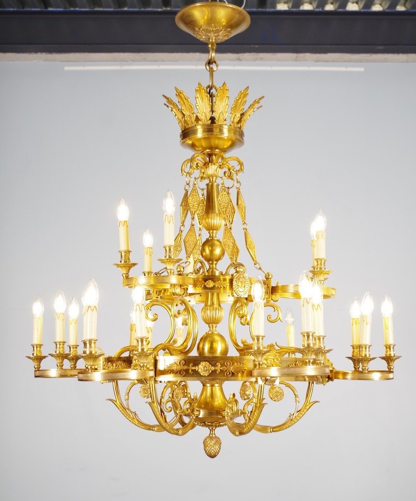 Maison Lucien Gau - Empire Style Chandelier