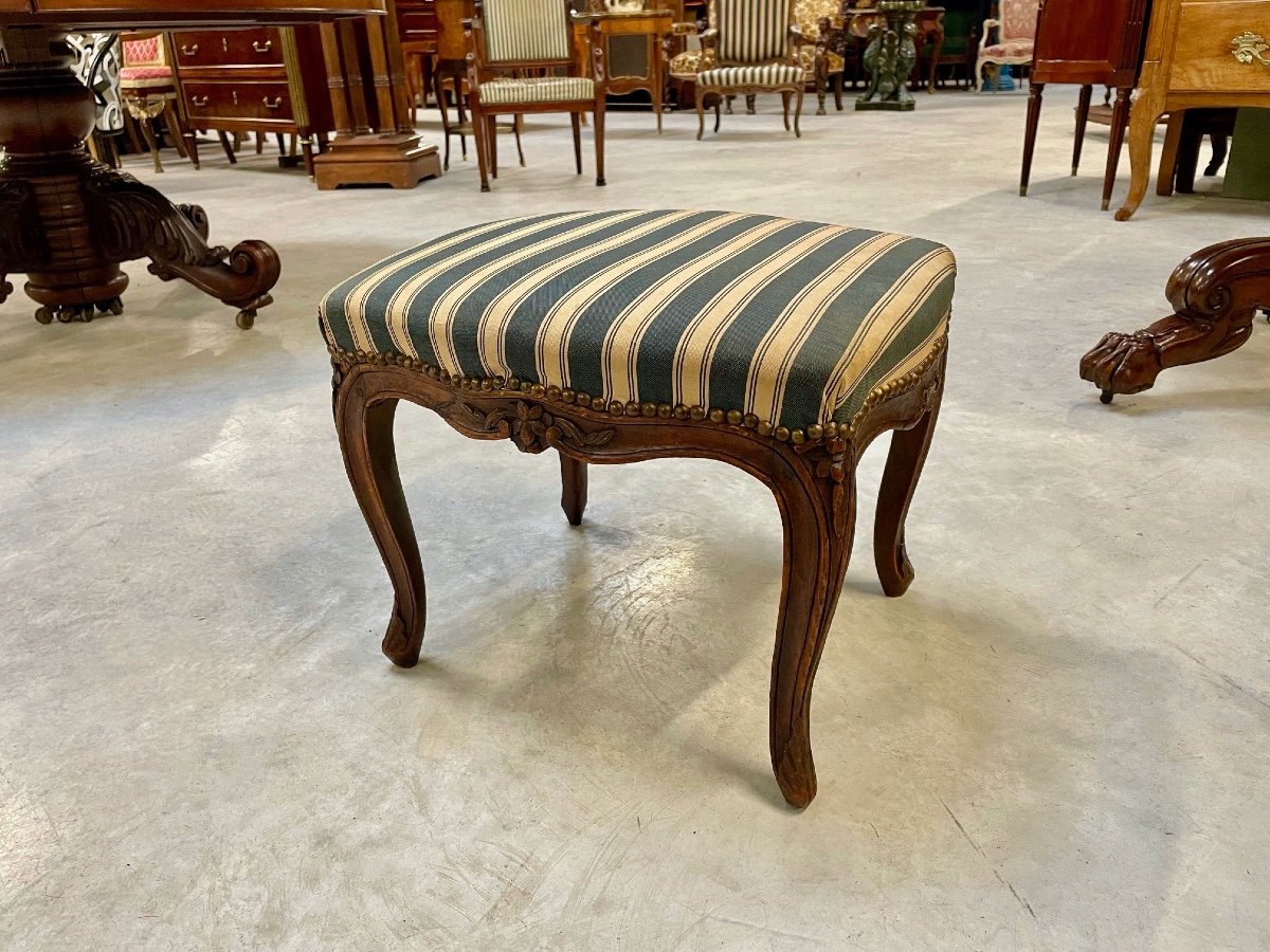 Fauteuil et repose-pieds époque Louis XV -photo-5