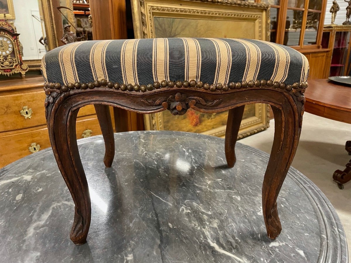 Fauteuil et repose-pieds époque Louis XV -photo-7