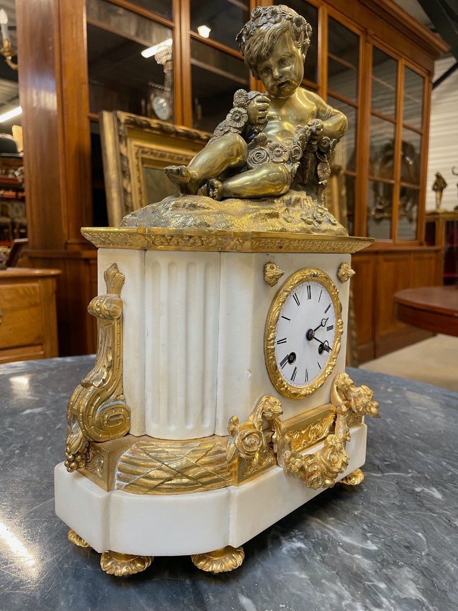 Pendulum Napoleon III Gilt Bronze-photo-2